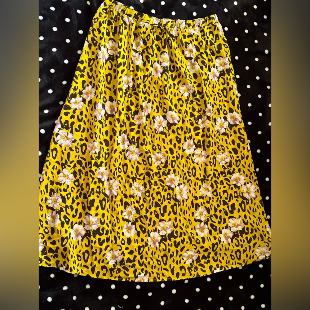 2X Animal Print Shein Skirt